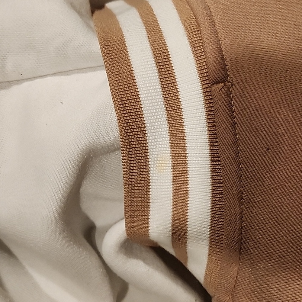 Boston Varsity Hoodie in Tan and White - Picture 5 of 7